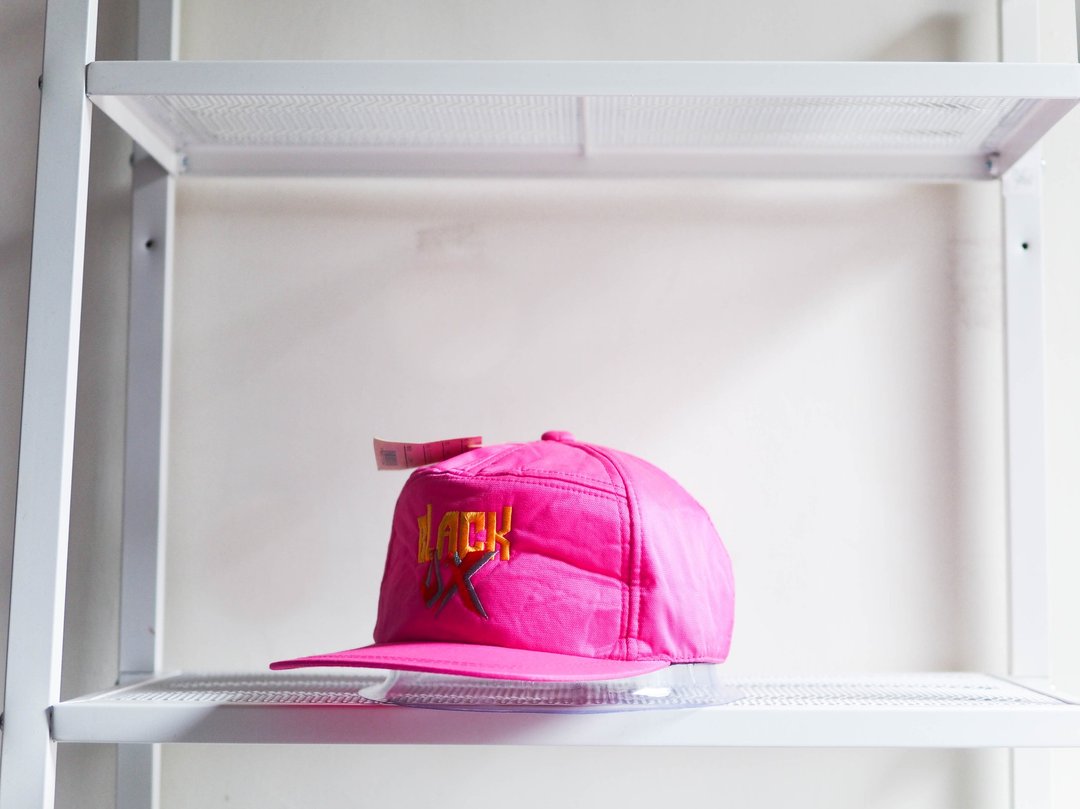 六本木萤光粉红青春恋爱梦 古董七片鸭舌棒球帽 baseball cap - 帽子 - 防水材质 粉红色