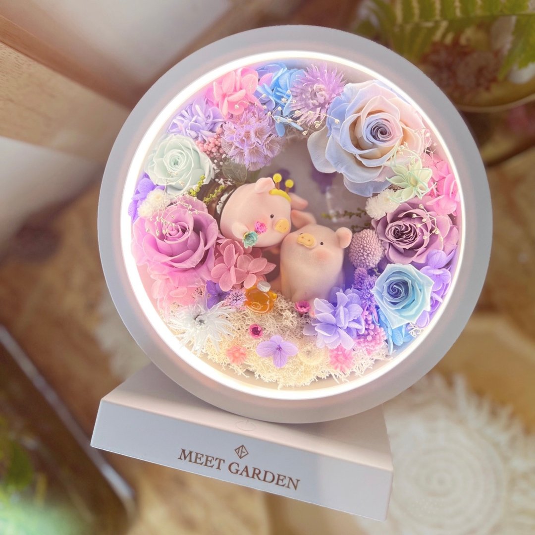 Lulu猪Honey Bee Fullmoon LED花灯 - 灯具/灯饰 - 玻璃 蓝色