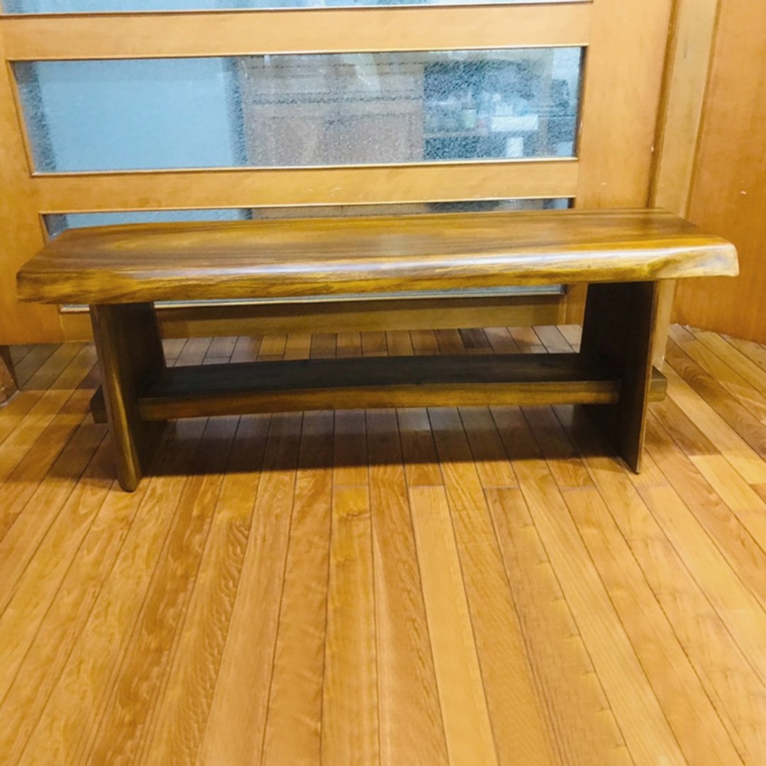 【吉迪市100%原木家具】SN016B 原木长板凳 餐椅 椅凳 椅子 板凳 - 椅子/沙发 - 木头 咖啡色