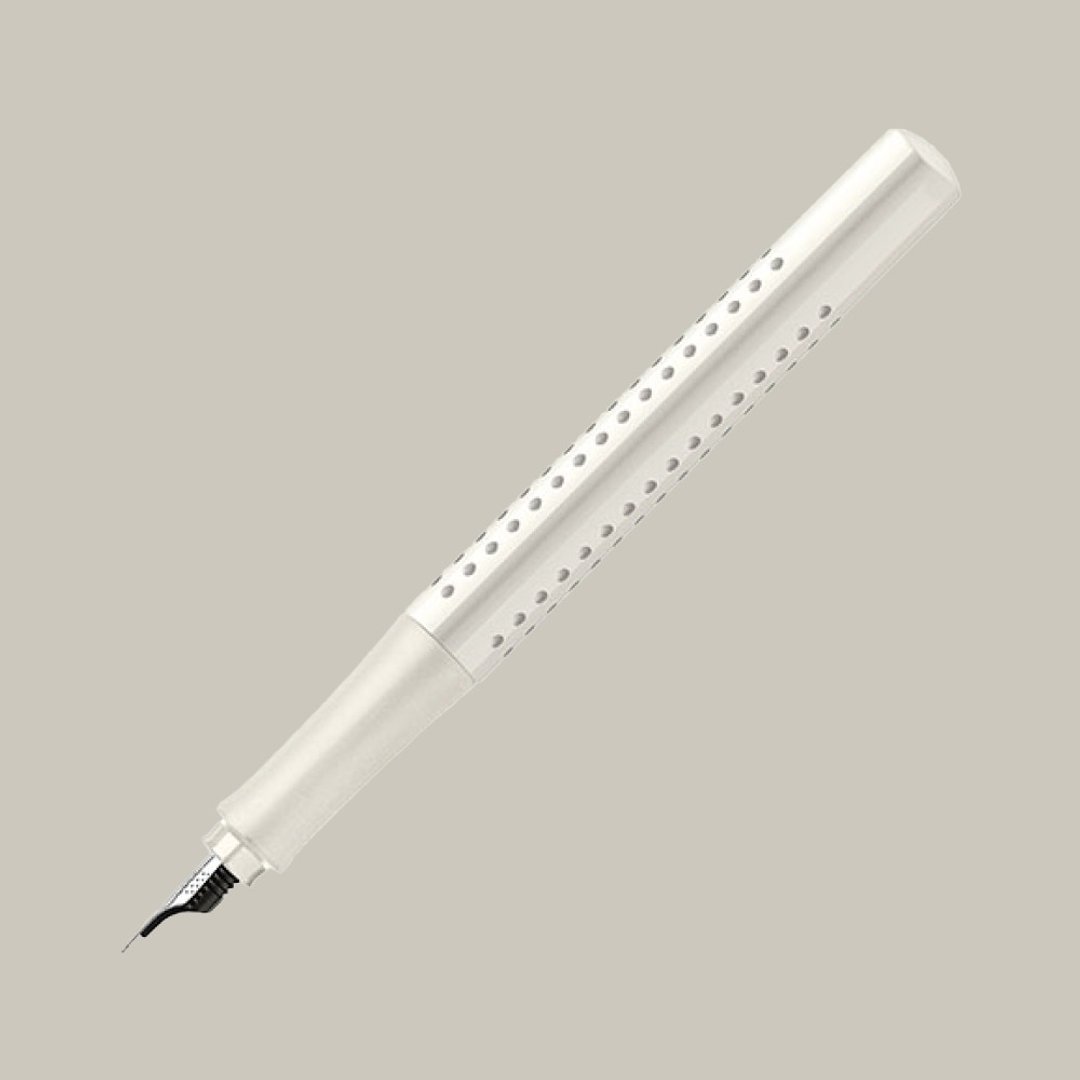 Faber Castell  好点子握得住 钢笔-椰奶色-M尖/F尖/EF尖 - 钢笔 - 其他金属 白色