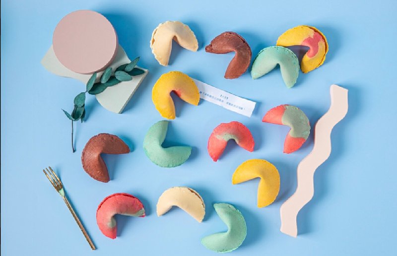 彩色幸运饼干300个 - 零食/点心 - 新鲜食材 黄色