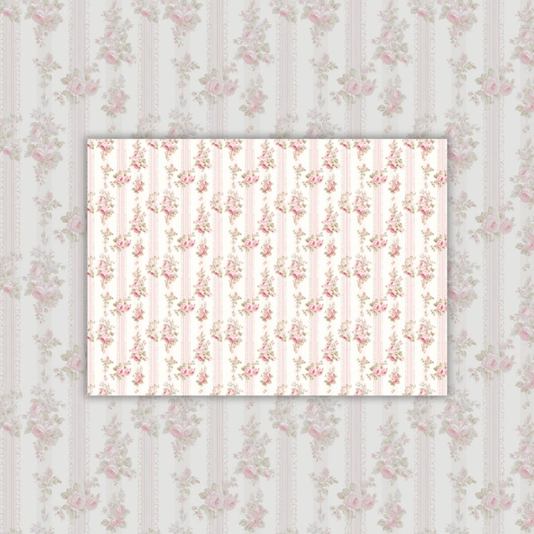 A4．Sweet Flower Line 描图纸 - 卡片/明信片 - 纸 