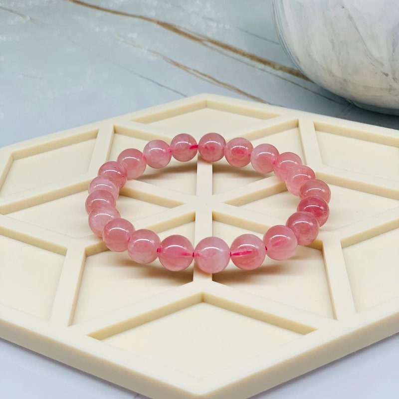粉晶 马粉晶 爱情水晶 水晶 手链 8 mm+ - 手链/手环 - 水晶 粉红色