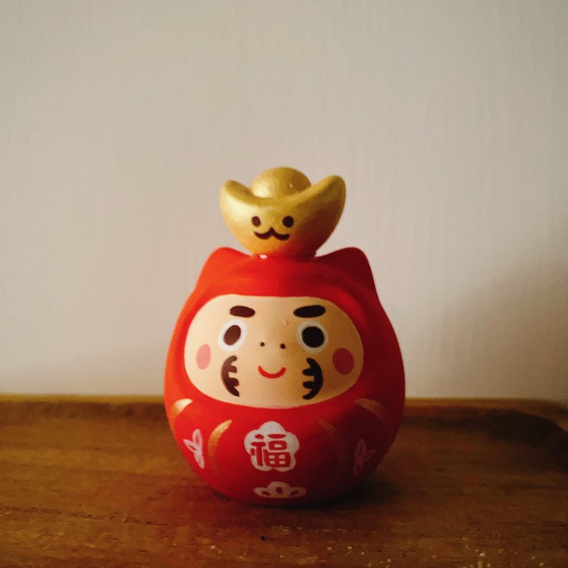 扩香石 | 缘起物系列 | 手绘元宝招财猫达摩 - 香薰/精油/线香 - 其他材质 