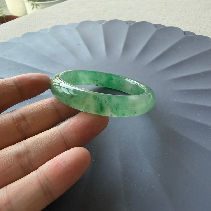 非洲翠手镯 2642 #17.2 - 手链/手环 - 玉石 绿色
