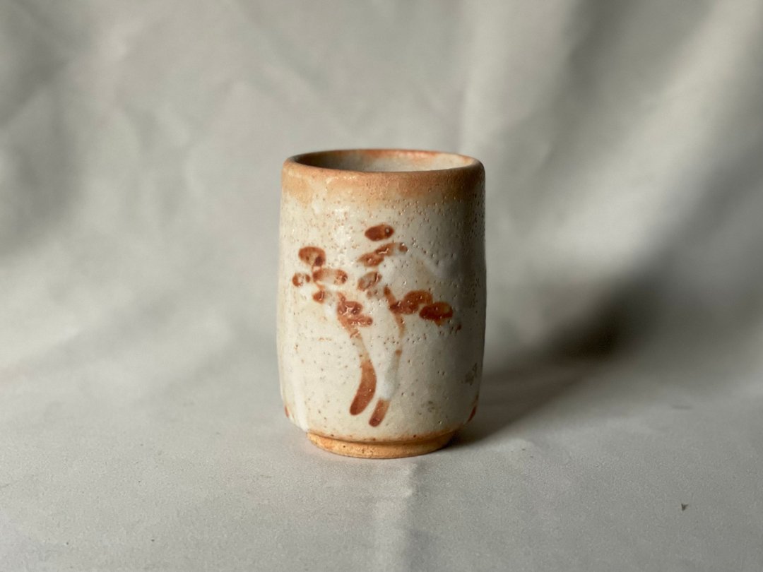 Teacup Shino - 茶具/茶杯 - 陶 白色