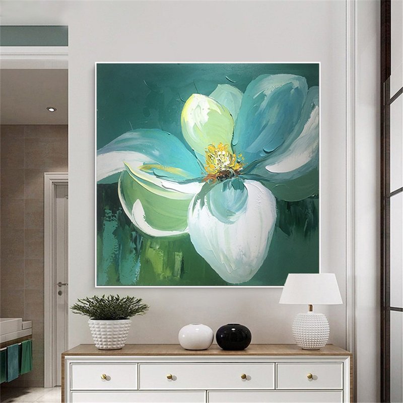 花语 手绘/抽象油画/原创商品/装饰画/挂画/客厅/版画/田园风景画 - 海报/装饰画/版画 - 亚麻 