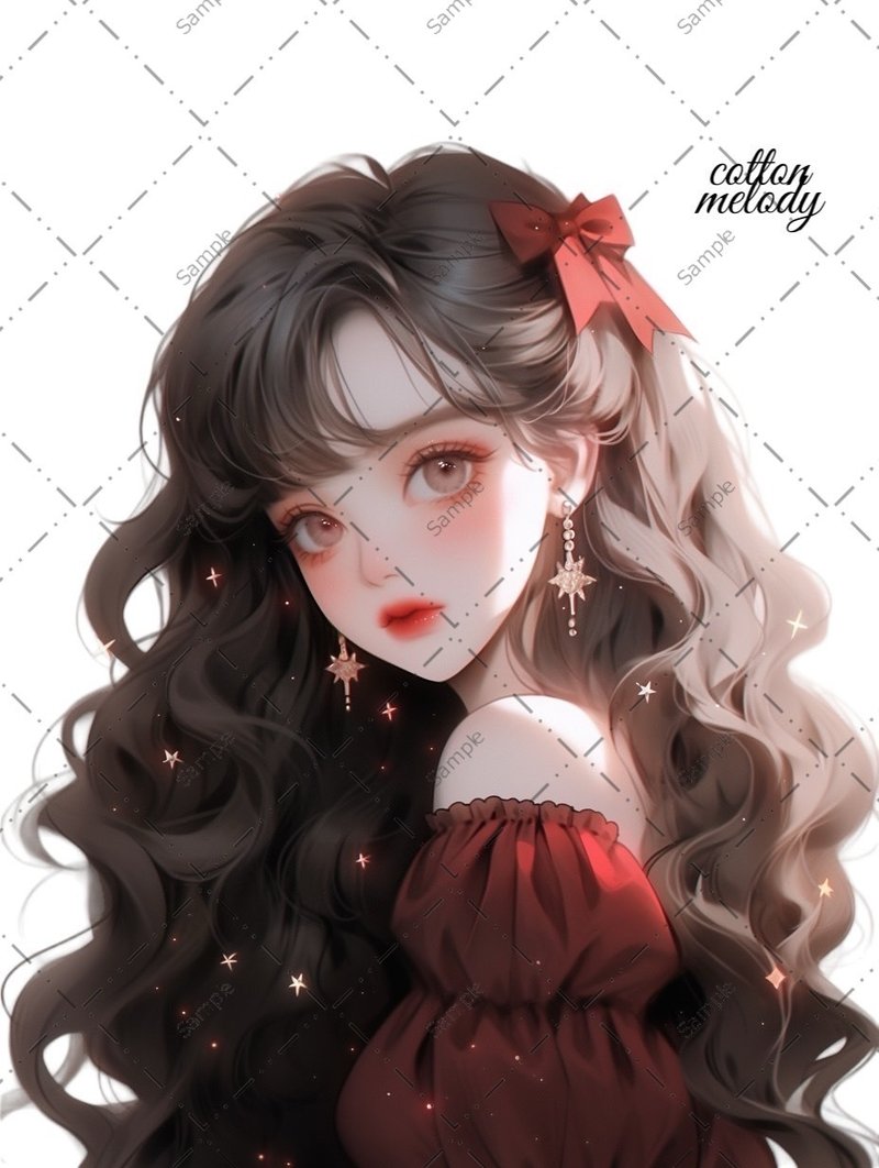 original sticker no.472 人物贴纸 原创贴纸 人物贴纸 女孩贴纸 原创人物贴纸 - 贴纸 - 纸 