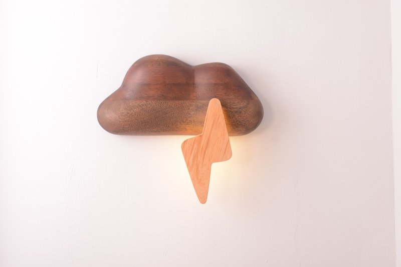 【even手工限量作品】闪电DD/壁灯 - 摆饰 - 木头 金色