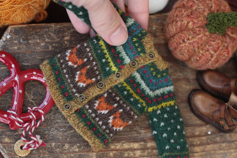 Fox Sweater for Blythe - 玩偶/公仔 - 羊毛 绿色