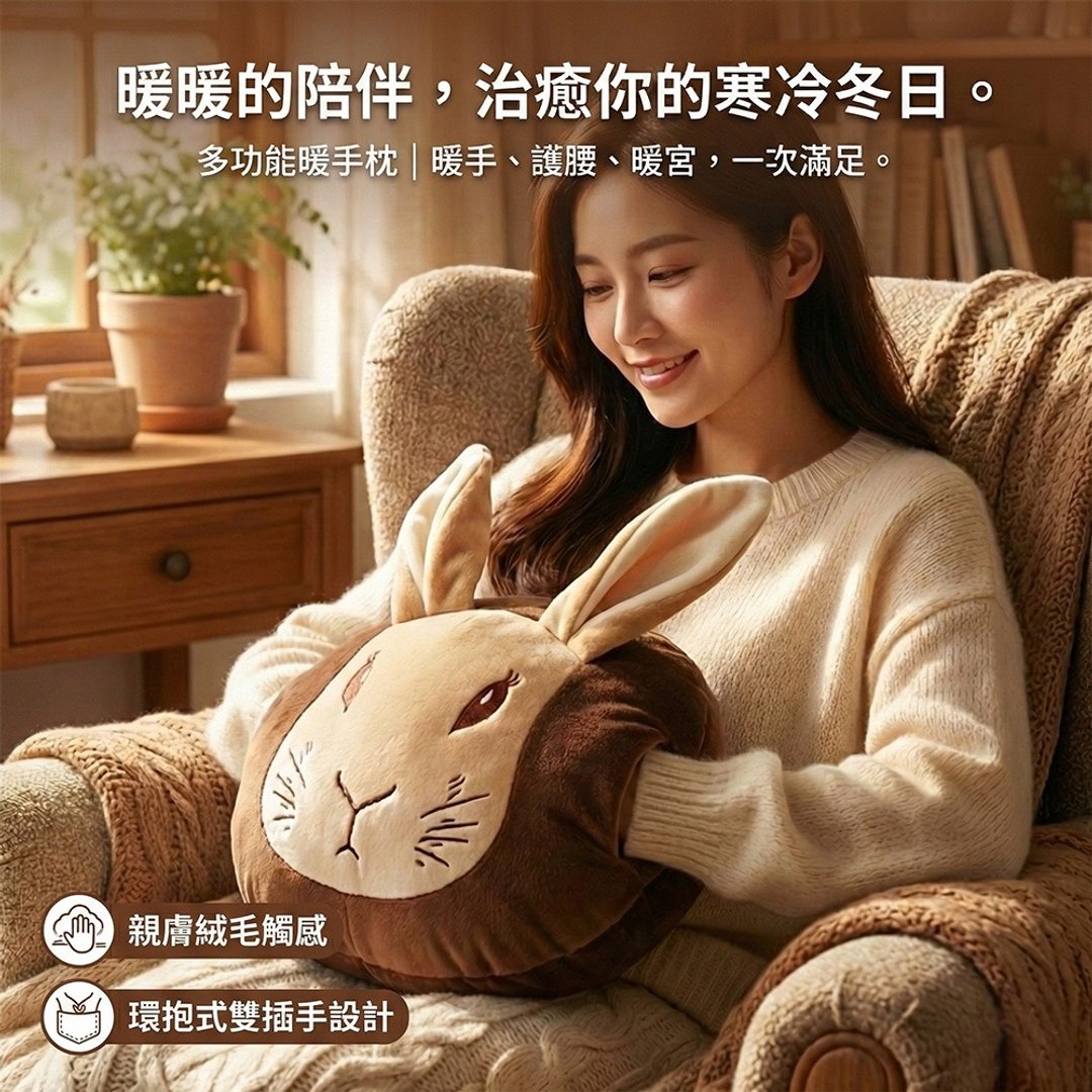 比得兔暖手枕 - 枕头/抱枕 - 其他材质 