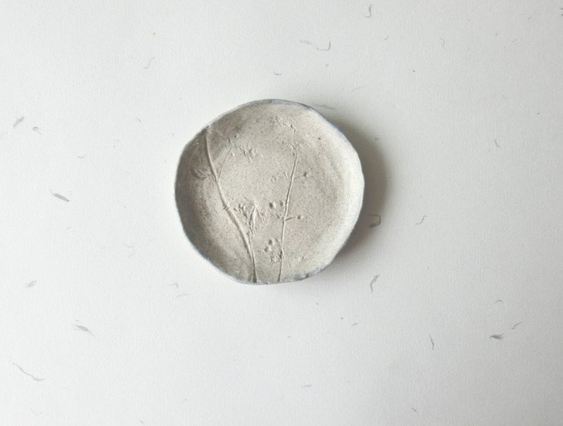 石下 / 花儿 花纹 陶瓷 酱油碟 小碟 豆皿 香皿 - 花瓶/陶器 - 陶 蓝色