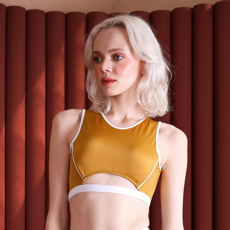 Primary tank top – 黃色 / 泳裝 (分开售卖) 028YELL - 女装泳衣/比基尼 - 尼龙 黄色