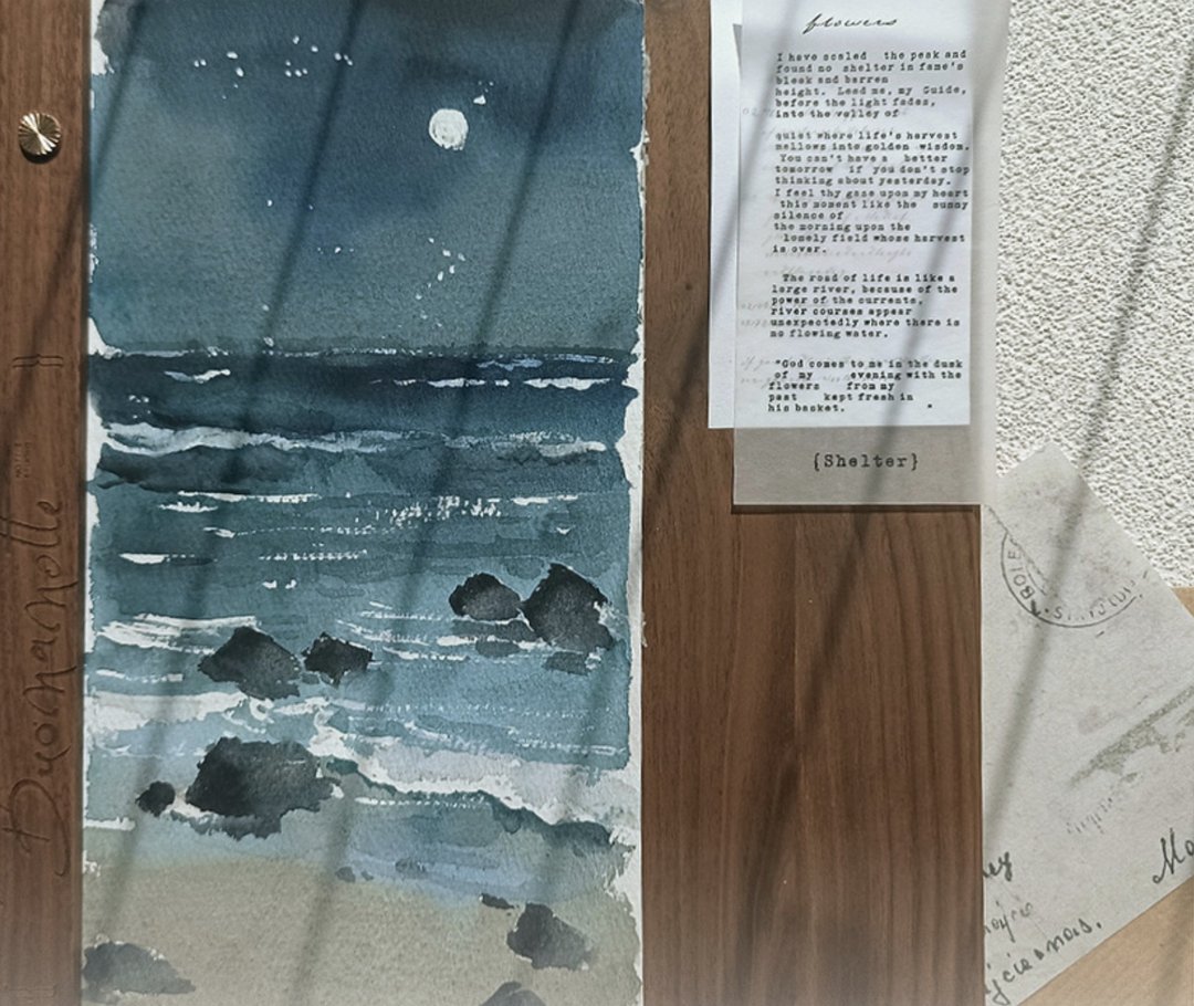 海域 (藍) 海 波 水面 透明感 水彩 背景素材 PET 和紙膠帶 - 纸胶带 - 其他材质 多色