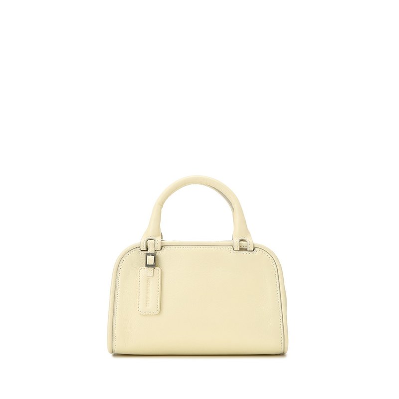 Ren 两用迷你手提包-奶油黄 - 手提包/手提袋 - 真皮 黄色