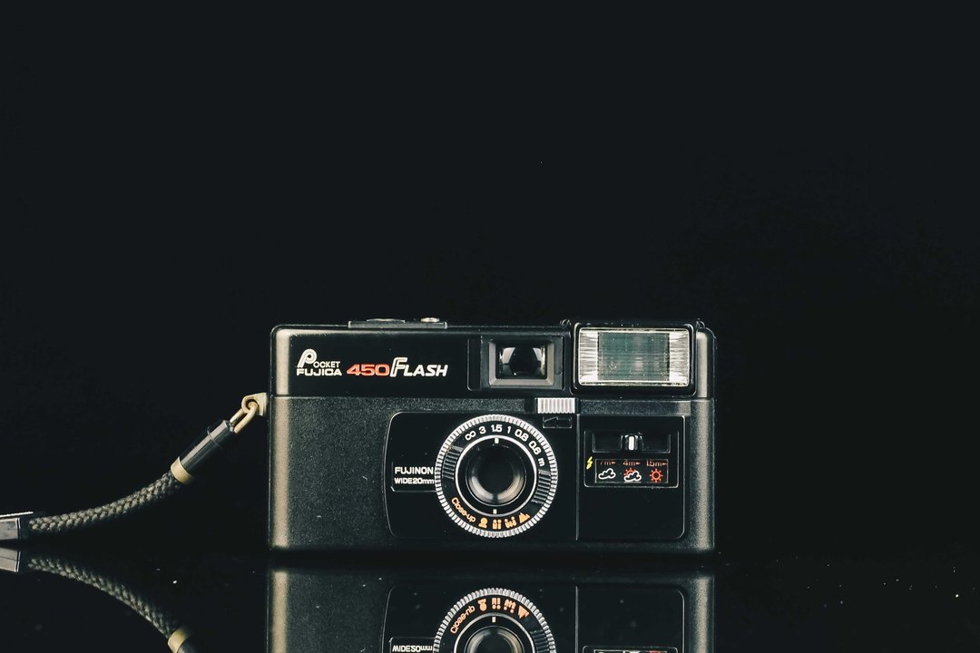 FUJICA POCKET 450 FLASH #110底片相机 - 相机 - 其他金属 黑色