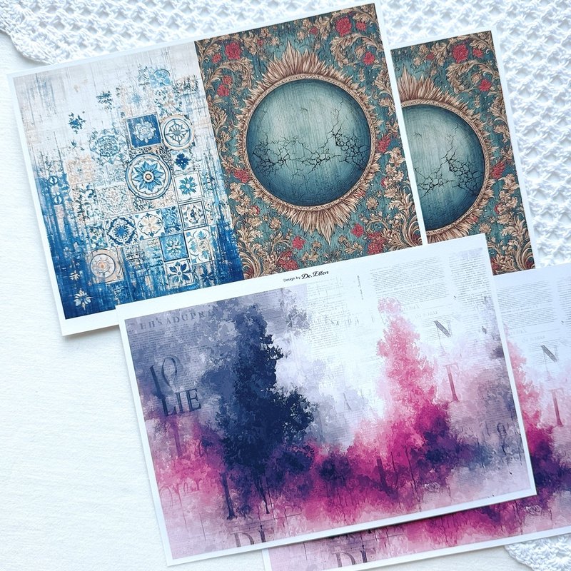 Z457 - 多样背景 - 贴纸 - 纸 