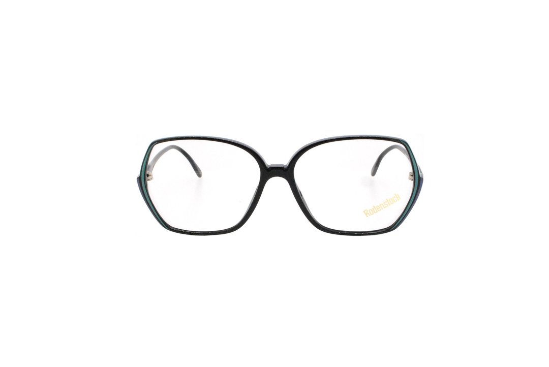 可加购平光/度数镜片 罗敦司得 Rodenstock Angelina 65.56 PA H 80年代德国制古董眼镜 - 眼镜/眼镜框 - 塑料 黑色
