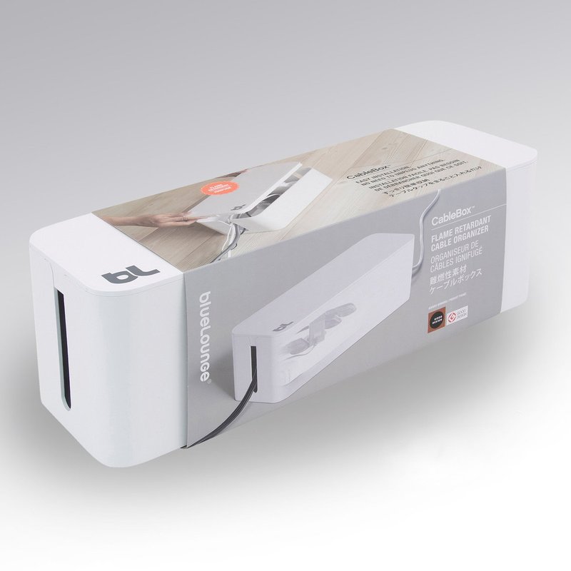 Bluelounge Cablebox 白色 阻燃物料制造 电源拖板收纳盒 - 卷线器/电线收纳 - 塑料 白色