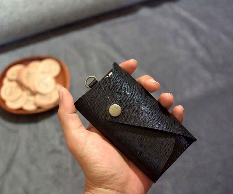 斜纹光亮黑  K3UP钥匙包 //新居小礼 - 钥匙链/钥匙包 - 真皮 