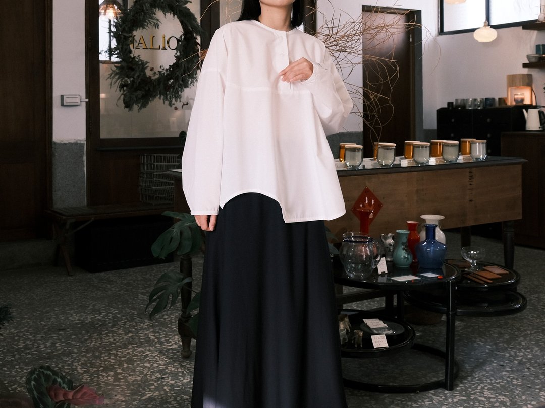 蚀 剪裁上衣 白色 - 女装衬衫 - 聚酯纤维 白色