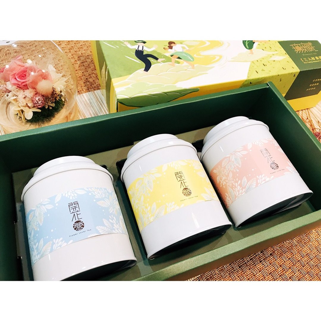 【无藏】会开花的茶 — 开花茶综合款10颗大罐装_三入精美大礼盒 - 茶 - 新鲜食材 多色