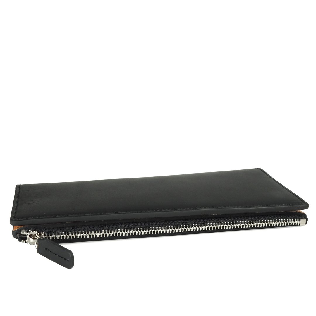 W wallet /Black - 皮夹/钱包 - 真皮 黑色