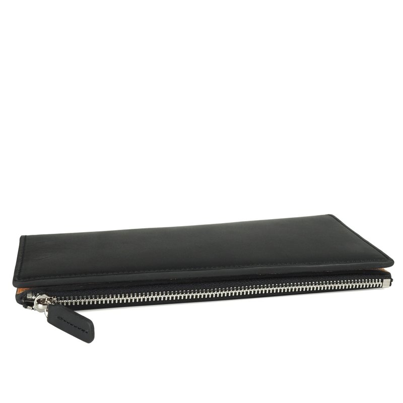 W wallet /Black - 皮夹/钱包 - 真皮 黑色