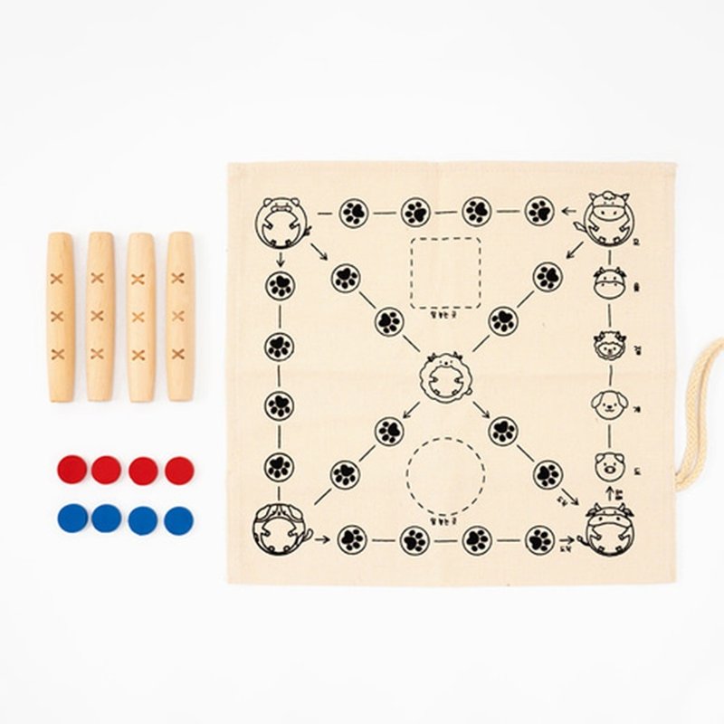 韩国传统掷柶游戏 윷놀이 세트 만들기 - 桌游/玩具 - 其他材质 