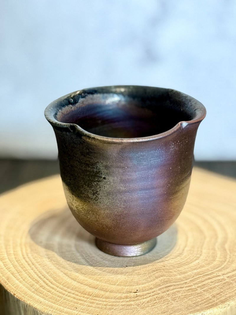 柴烧霞瓣杯 - 茶具/茶杯 - 陶 