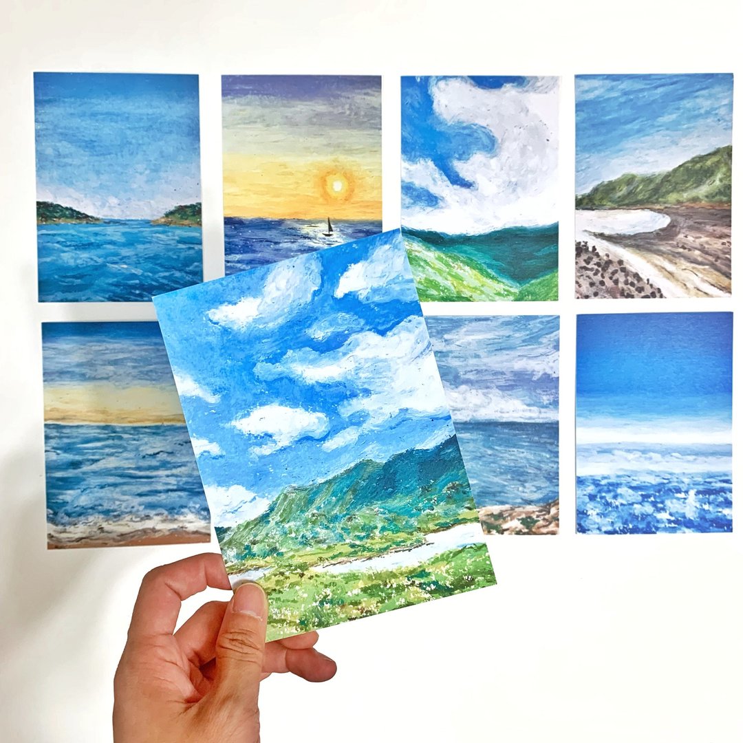 Mstandforc 喘息系列插画 明信片 - 卡片/明信片 - 纸 多色