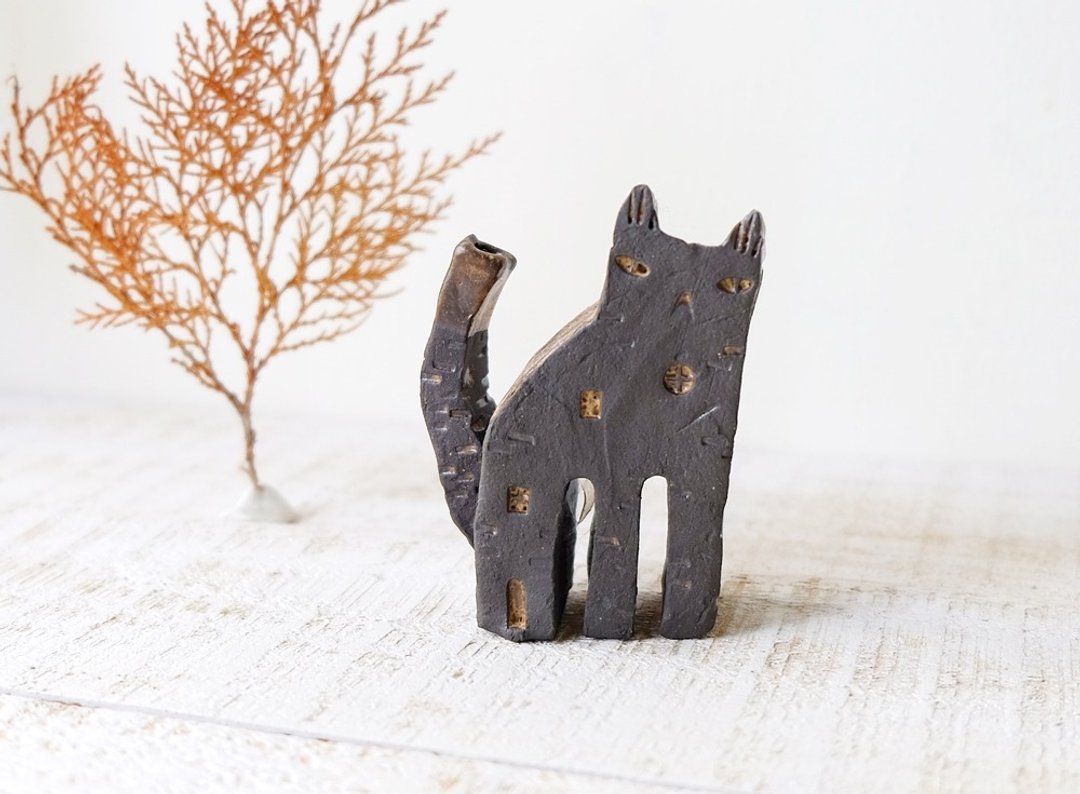 猫屋-限量新品-夜猫 - 摆饰 - 陶 白色