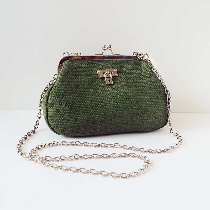 小医生。中型两用手袋。点点翠绿 - 侧背包/斜挎包 - 其他材质 绿色