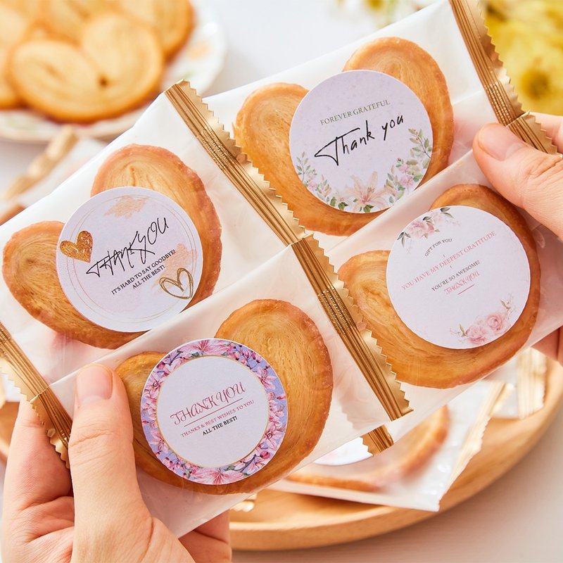 热卖散水饼推介 - 手工蝴蝶酥配心意贴纸 (可定制设计/人像来图) - 蛋糕/甜点 - 其他材质 