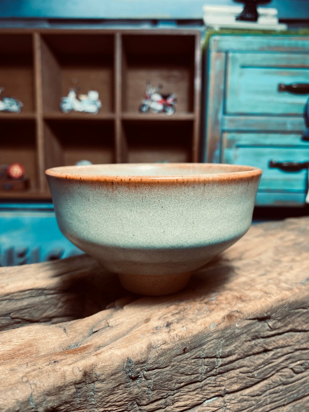 雾白橘口杯 - 茶具/茶杯 - 瓷 橘色