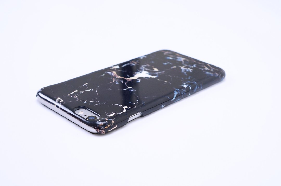 【5.5寸】Onor iPhone 6S Plus/ i6S Plus 手机壳 保护壳 边框 硬壳 防摔空压壳‘期间限定’极地大理石手机硬壳【暗潮黑】 - 手机壳/手机套 - 塑料 黑色