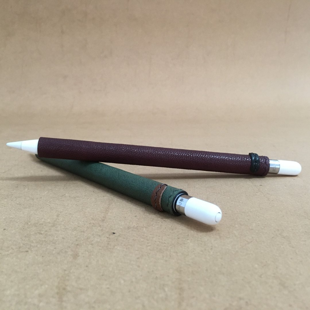 apple pencil专用 真皮手缝笔套 - 平板/电脑保护壳 - 真皮 绿色
