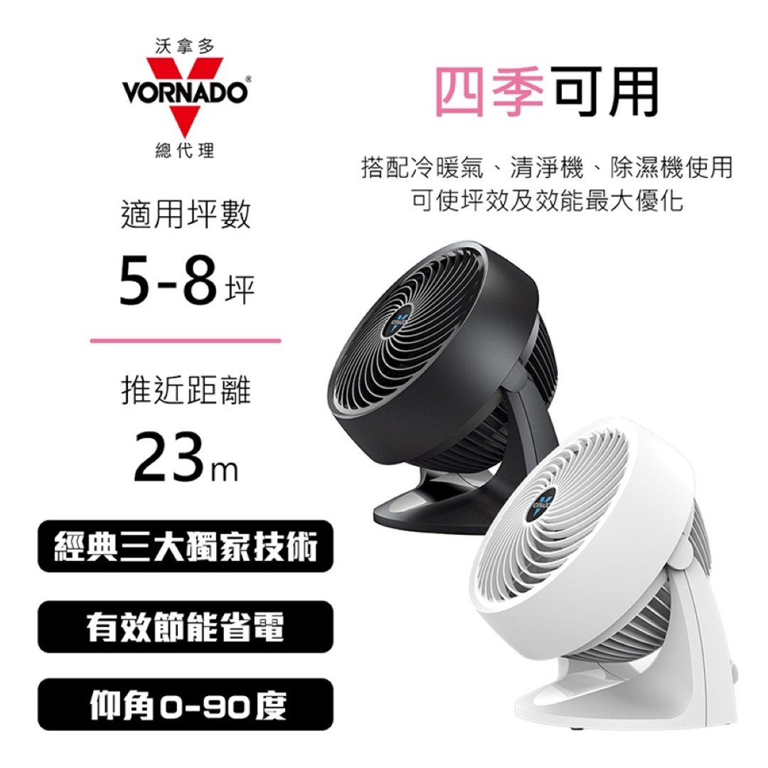 美国VORNADO沃拿多 5-8坪用 涡流空气循环扇 633-TW 2色 - 其他小家电 - 塑料 