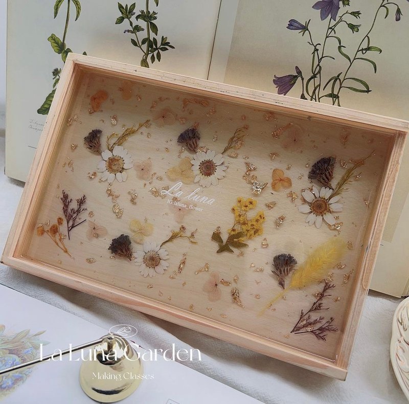 【定制化商品】法式花艺木花盒 - 收纳用品 - 其他材质 