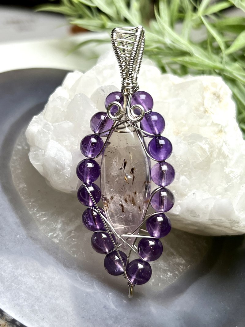 【莫名奇妙杂货店】极光23坠子 - 项链 - 水晶 紫色