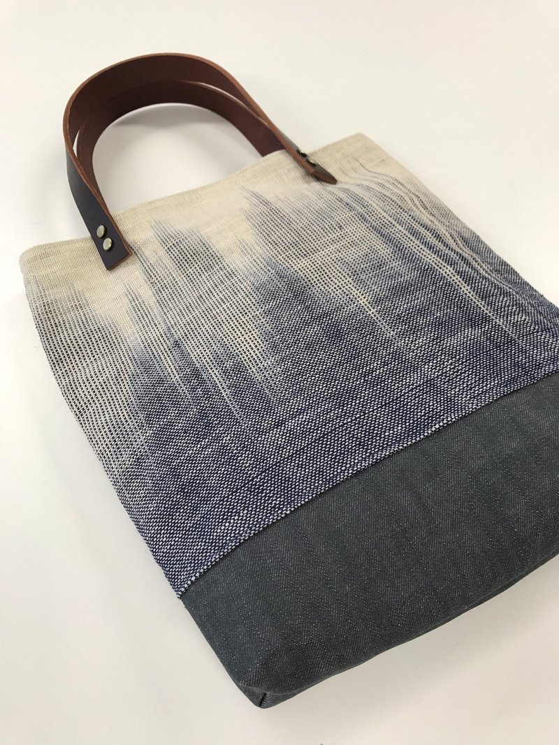 手工织布 麻布tote bag 肩背包 - 侧背包/斜挎包 - 棉．麻 卡其色