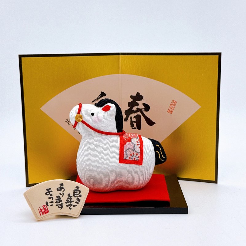 【马到成功】日本招福马年 迎福 白 - 摆饰 - 瓷 白色