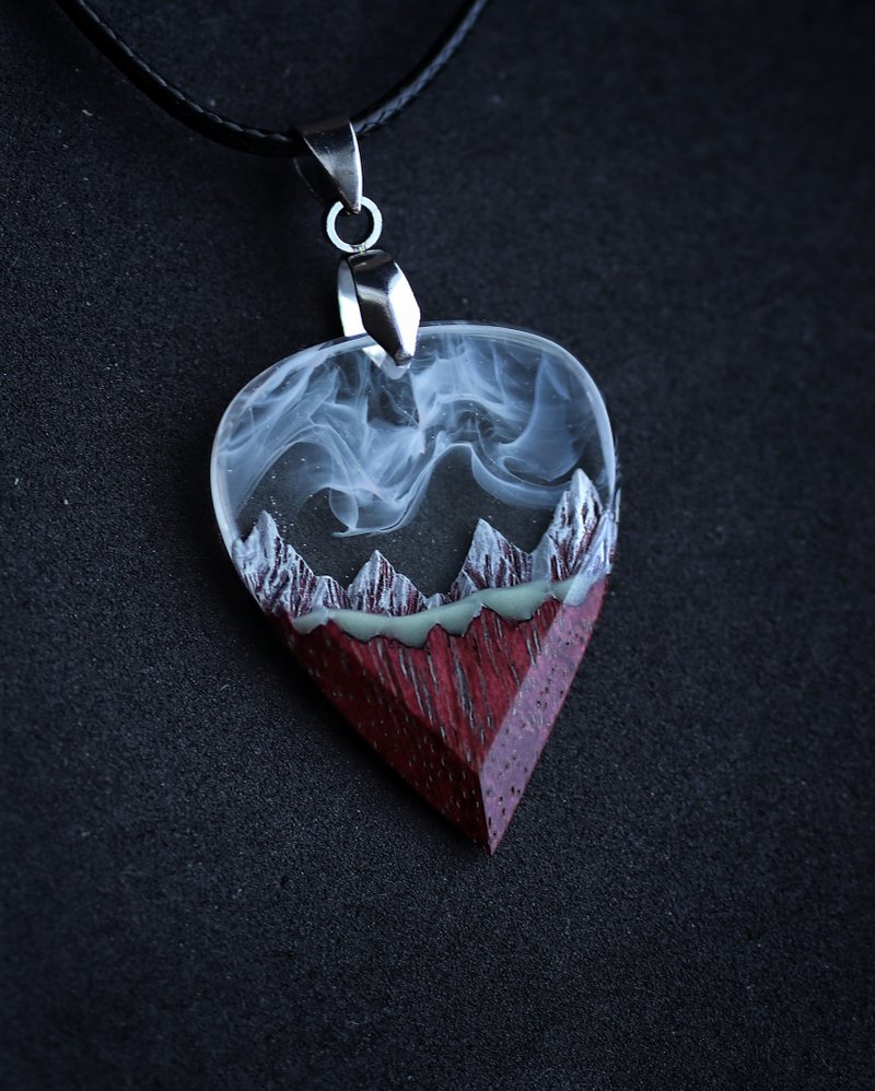 木树脂吉他拨片北极光最好的音乐家礼物 - 吉他配件 - 木头 透明