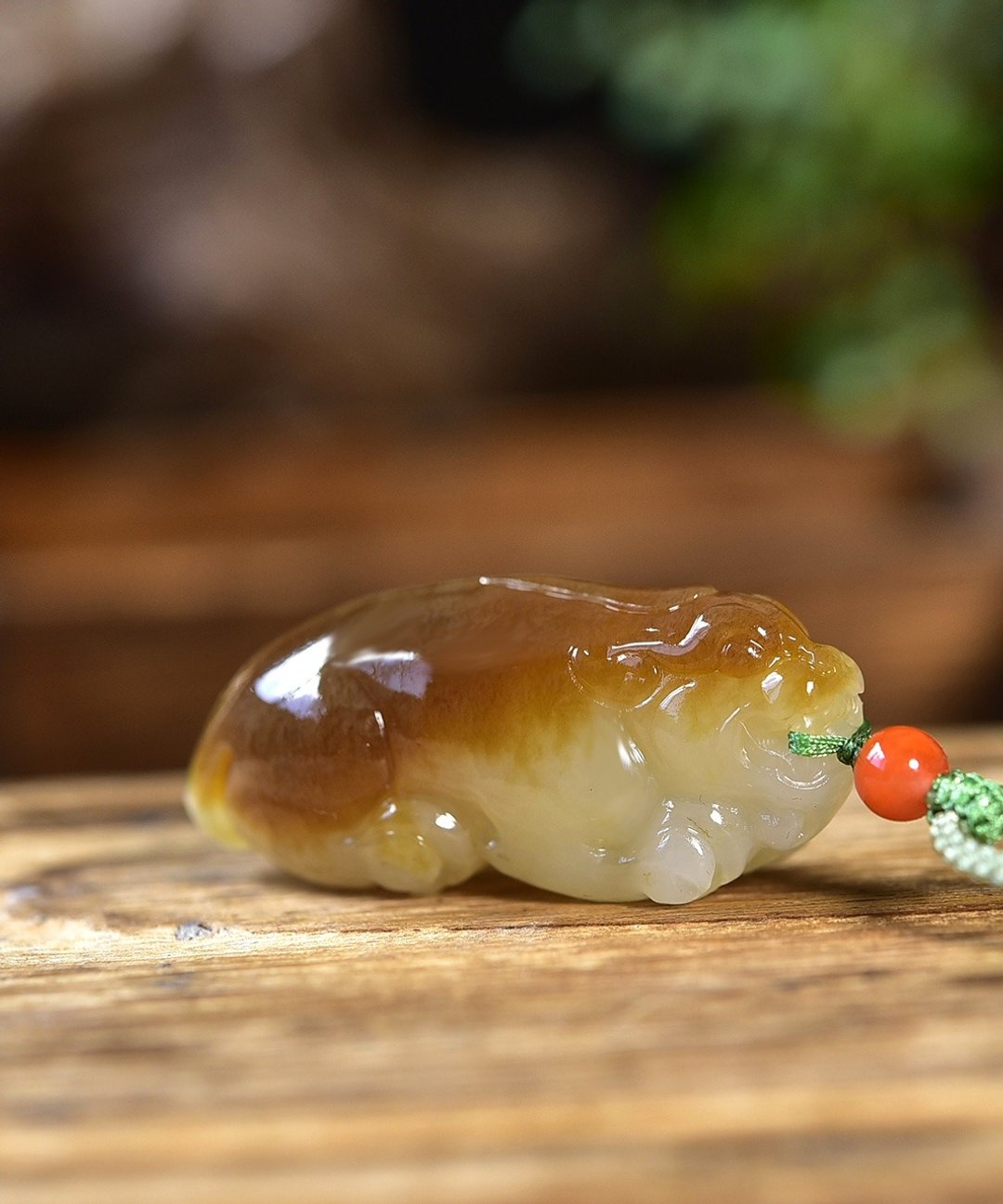 秒杀价 天然和田玉糖料貔貅吊坠 - 吊饰 - 玉石 