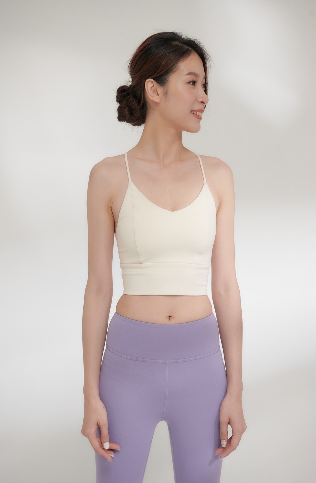 春夏穿搭【Yoga Flow】Dale Bra - Beige  快速出货 - 女装瑜珈服 - 聚酯纤维 