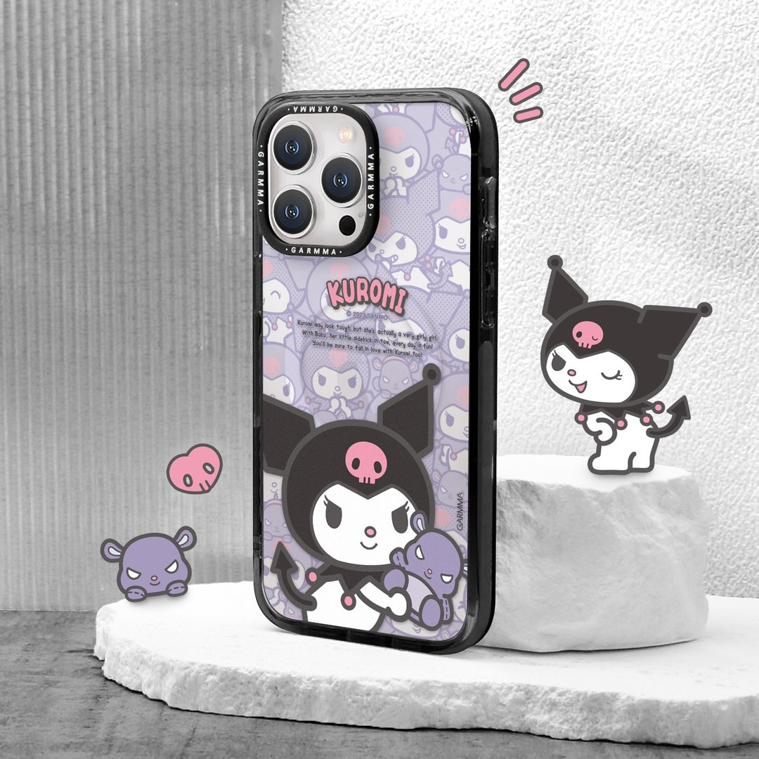 GARMMA 酷洛米 iPhone 15系列 磁吸款保护壳 酷炫好伙伴 - 手机壳/手机套 - 塑料 黑色