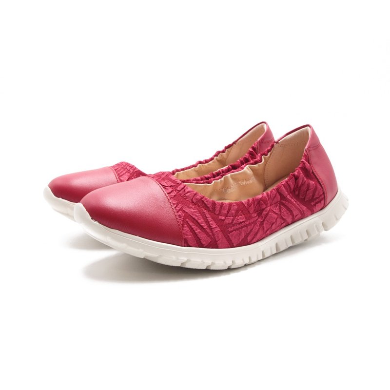 PQ 闪布弹力休闲鞋 女鞋-红色 - 女款休闲鞋 - 真皮 