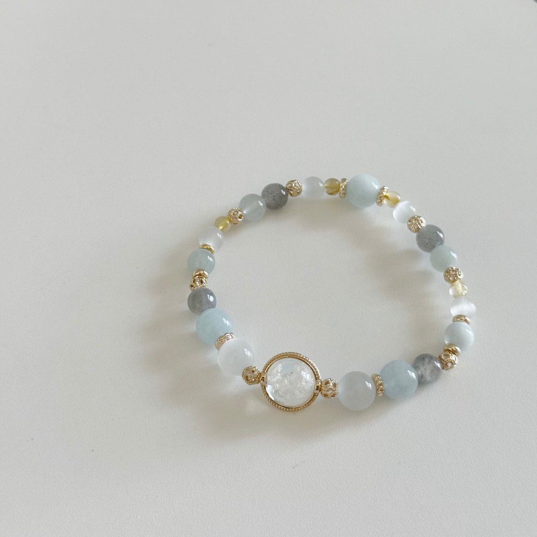 Mimis设计款 流光拾梦  胎毛 母乳水晶手链 - 婴儿饰品 - 水晶 