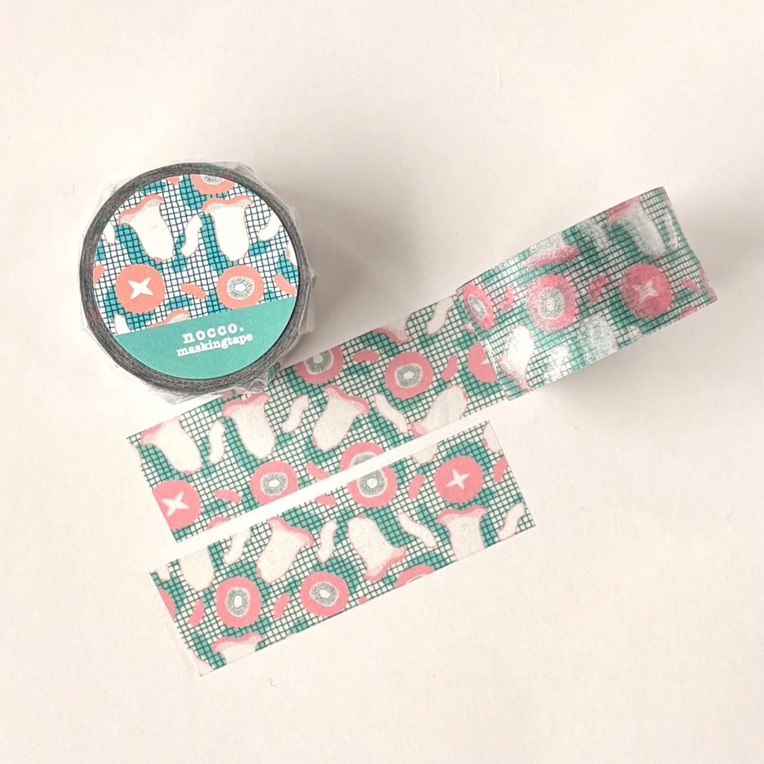 香菇网烧 PK 和纸胶带 24mm / original masking tape/日制胶带,美纹纸胶带,文具, stationery，纸制品，纸胶带，贴纸 - 纸胶带 - 纸 粉红色