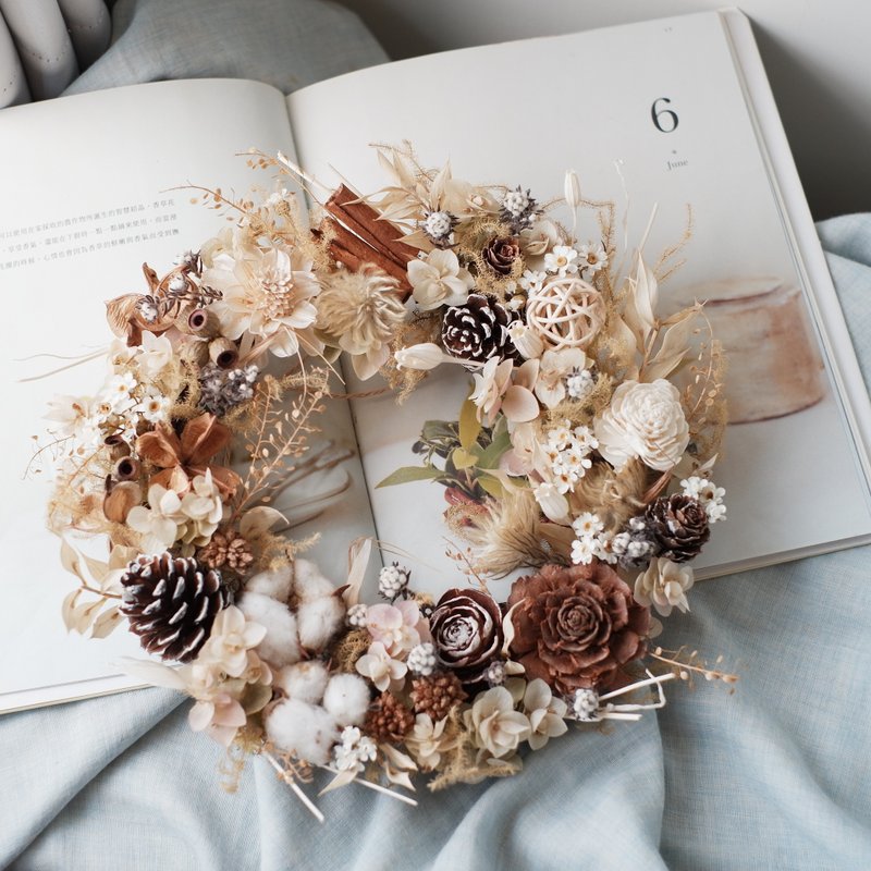 未完待续 | 纯朴洁净 干燥花 花圈 现货 - 干燥花/捧花 - 植物．花 